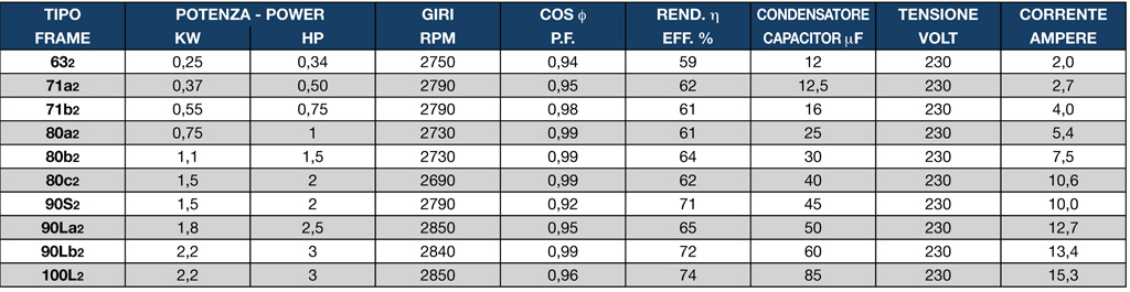 Products - Ravel Srl - RM Series - Single-phase Asynchronous Motors RM ...